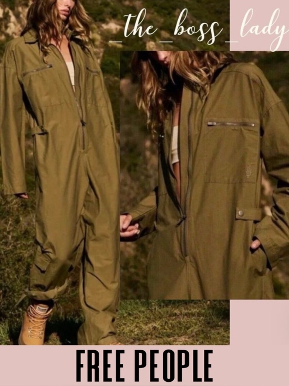 Free People jumpsuit coveralls one-piece onesie utility gorpcore romper Small